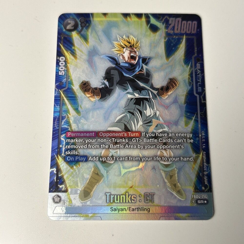 Bandai Dragon Ball Super Card Game Trunks GT SR Alt Holo Foil EN